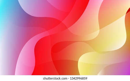 Futuristic Background With Color Gradient Geometric Shape. For Elegant Pattern Cover Book. Vector Illustration