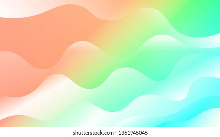 Futuristic Background With Color Gradient Geometric Shape. For Design Flyer, Banner, Landing Page. Vector Illustration with Color Gradient