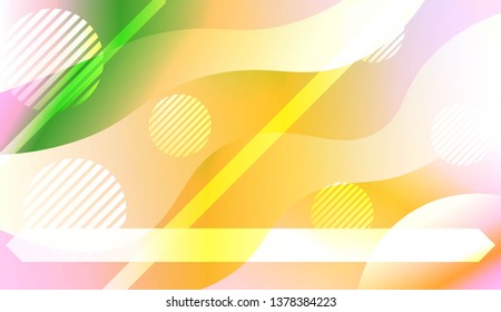 Futuristic Background With Color Gradient Geometric Shape for Your Design Landing Page, Ad, Banner, Cover Page. Vector Illustration with Color Gradient