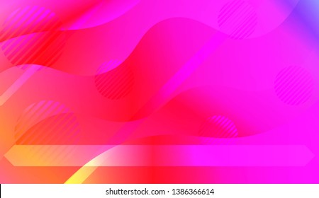 Futuristic Background With Color Gradient Geometric Shape for Your Design Landing Page, Ad, Banner, Cover Page. Vector Illustration with Color Gradient