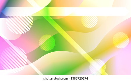 Futuristic Background With Color Gradient Geometric Shape for Your Design Landing Page, Ad, Banner, Cover Page. Vector Illustration with Color Gradient