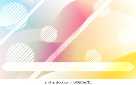 Futuristic Background With Color Gradient Geometric Shape for Your Design Landing Page, Ad, Banner, Cover Page. Vector Illustration with Color Gradient.