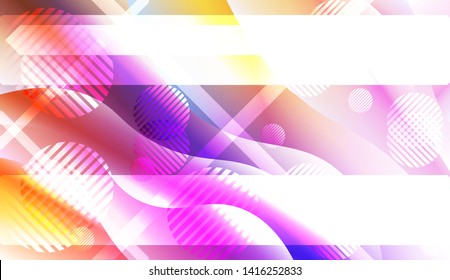 Futuristic Background With Color Gradient Geometric Shape for Your Design Landing Page, Ad, Banner, Cover Page. Vector Illustration with Color Gradient.