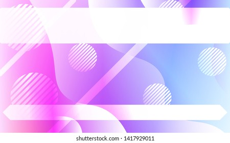 Futuristic Background With Color Gradient Geometric Shape for Your Design Landing Page, Ad, Banner, Cover Page. Vector Illustration with Color Gradient.