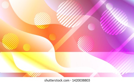 Futuristic Background With Color Gradient Geometric Shape for Your Design Landing Page, Ad, Banner, Cover Page. Vector Illustration with Color Gradient.