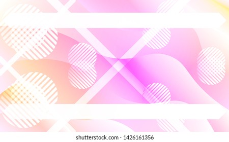 Futuristic Background With Color Gradient Geometric Shape for Your Design Landing Page, Ad, Banner, Cover Page. Vector Illustration with Color Gradient.
