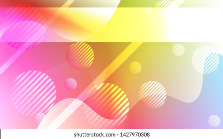 Futuristic Background With Color Gradient Geometric Shape for Your Design Landing Page, Ad, Banner, Cover Page. Vector Illustration with Color Gradient.