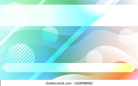 Futuristic Background With Color Gradient Geometric Shape for Your Design Landing Page, Ad, Banner, Cover Page. Vector Illustration with Color Gradient.