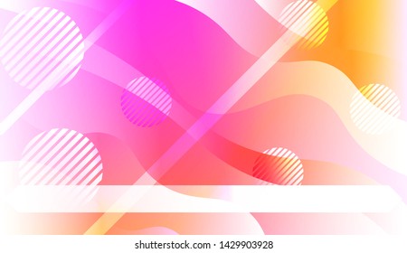 Futuristic Background With Color Gradient Geometric Shape for Your Design Landing Page, Ad, Banner, Cover Page. Vector Illustration with Color Gradient.