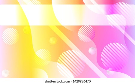 Futuristic Background With Color Gradient Geometric Shape for Your Design Landing Page, Ad, Banner, Cover Page. Vector Illustration with Color Gradient.