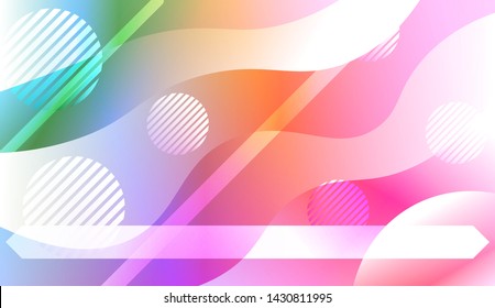 Futuristic Background With Color Gradient Geometric Shape for Your Design Landing Page, Ad, Banner, Cover Page. Vector Illustration with Color Gradient.
