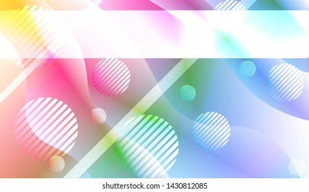 Futuristic Background With Color Gradient Geometric Shape for Your Design Landing Page, Ad, Banner, Cover Page. Vector Illustration with Color Gradient.