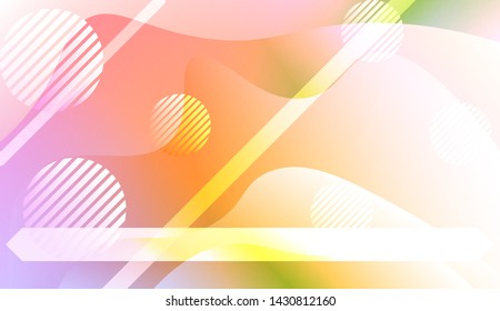 Futuristic Background With Color Gradient Geometric Shape for Your Design Landing Page, Ad, Banner, Cover Page. Vector Illustration with Color Gradient.