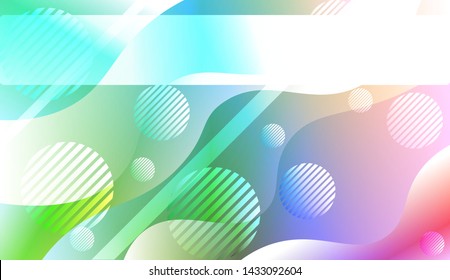 Futuristic Background With Color Gradient Geometric Shape for Your Design Landing Page, Ad, Banner, Cover Page. Vector Illustration with Color Gradient.