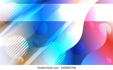 Futuristic Background With Color Gradient Geometric Shape for Your Design Landing Page, Ad, Banner, Cover Page. Vector Illustration with Color Gradient.