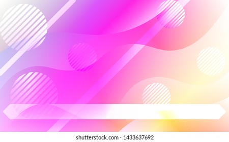 Futuristic Background With Color Gradient Geometric Shape for Your Design Landing Page, Ad, Banner, Cover Page. Vector Illustration with Color Gradient.