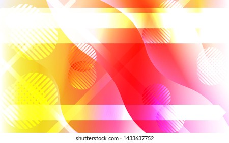Futuristic Background With Color Gradient Geometric Shape for Your Design Landing Page, Ad, Banner, Cover Page. Vector Illustration with Color Gradient.