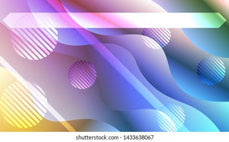 Futuristic Background With Color Gradient Geometric Shape for Your Design Landing Page, Ad, Banner, Cover Page. Vector Illustration with Color Gradient.