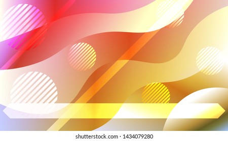 Futuristic Background With Color Gradient Geometric Shape for Your Design Landing Page, Ad, Banner, Cover Page. Vector Illustration with Color Gradient.