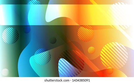 Futuristic Background With Color Gradient Geometric Shape for Your Design Landing Page, Ad, Banner, Cover Page. Vector Illustration with Color Gradient.