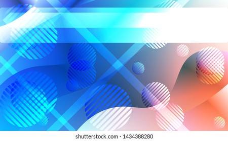 Futuristic Background With Color Gradient Geometric Shape for Your Design Landing Page, Ad, Banner, Cover Page. Vector Illustration with Color Gradient.
