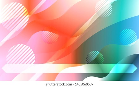 Futuristic Background With Color Gradient Geometric Shape for Your Design Landing Page, Ad, Banner, Cover Page. Vector Illustration with Color Gradient.