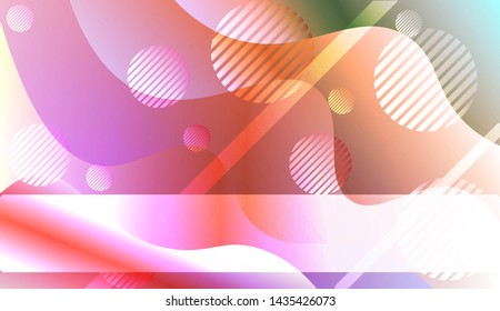 Futuristic Background With Color Gradient Geometric Shape for Your Design Landing Page, Ad, Banner, Cover Page. Vector Illustration with Color Gradient.