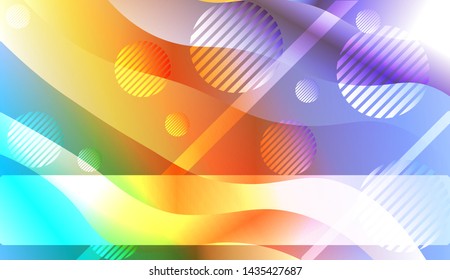 Futuristic Background With Color Gradient Geometric Shape for Your Design Landing Page, Ad, Banner, Cover Page. Vector Illustration with Color Gradient.