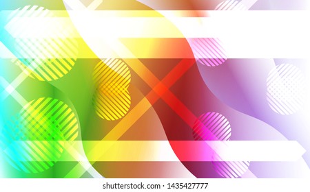 Futuristic Background With Color Gradient Geometric Shape for Your Design Landing Page, Ad, Banner, Cover Page. Vector Illustration with Color Gradient.