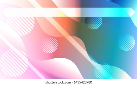 Futuristic Background With Color Gradient Geometric Shape for Your Design Landing Page, Ad, Banner, Cover Page. Vector Illustration with Color Gradient.