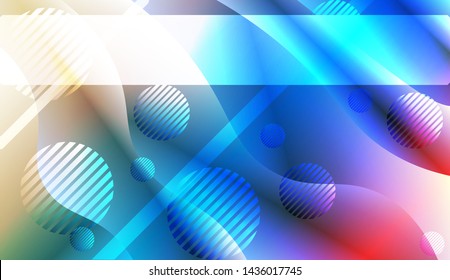 Futuristic Background With Color Gradient Geometric Shape for Your Design Landing Page, Ad, Banner, Cover Page. Vector Illustration with Color Gradient.