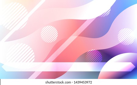 Futuristic Background With Color Gradient Geometric Shape for Your Design Landing Page, Ad, Banner, Cover Page. Vector Illustration with Color Gradient.