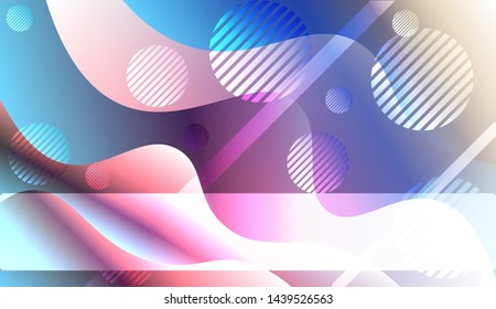 Futuristic Background With Color Gradient Geometric Shape for Your Design Landing Page, Ad, Banner, Cover Page. Vector Illustration with Color Gradient.