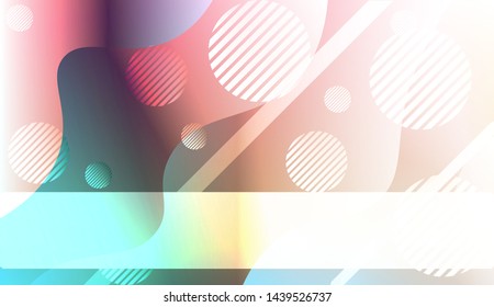 Futuristic Background With Color Gradient Geometric Shape for Your Design Landing Page, Ad, Banner, Cover Page. Vector Illustration with Color Gradient.