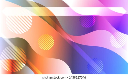 Futuristic Background With Color Gradient Geometric Shape for Your Design Landing Page, Ad, Banner, Cover Page. Vector Illustration with Color Gradient.