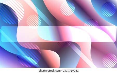 Futuristic Background With Color Gradient Geometric Shape for Your Design Landing Page, Ad, Banner, Cover Page. Vector Illustration with Color Gradient.