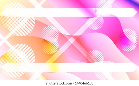 Futuristic Background With Color Gradient Geometric Shape for Your Design Landing Page, Ad, Banner, Cover Page. Vector Illustration with Color Gradient.