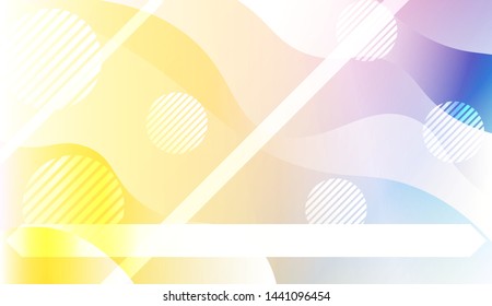 Futuristic Background With Color Gradient Geometric Shape for Your Design Landing Page, Ad, Banner, Cover Page. Vector Illustration with Color Gradient.