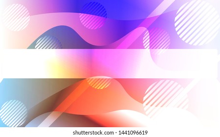 Futuristic Background With Color Gradient Geometric Shape for Your Design Landing Page, Ad, Banner, Cover Page. Vector Illustration with Color Gradient.