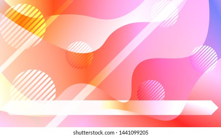 Futuristic Background With Color Gradient Geometric Shape for Your Design Landing Page, Ad, Banner, Cover Page. Vector Illustration with Color Gradient.