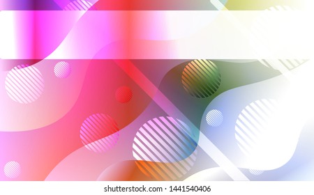 Futuristic Background With Color Gradient Geometric Shape for Your Design Landing Page, Ad, Banner, Cover Page. Vector Illustration with Color Gradient.