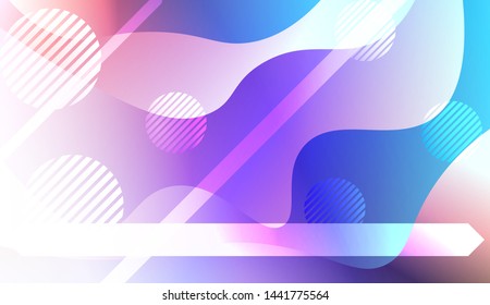 Futuristic Background With Color Gradient Geometric Shape for Your Design Landing Page, Ad, Banner, Cover Page. Vector Illustration with Color Gradient.