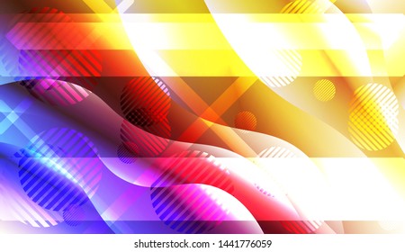 Futuristic Background With Color Gradient Geometric Shape for Your Design Landing Page, Ad, Banner, Cover Page. Vector Illustration with Color Gradient.
