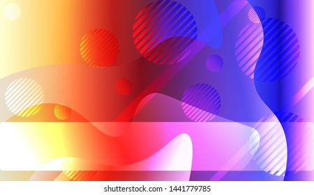 Futuristic Background With Color Gradient Geometric Shape for Your Design Landing Page, Ad, Banner, Cover Page. Vector Illustration with Color Gradient.