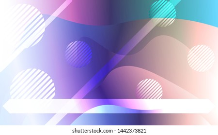 Futuristic Background With Color Gradient Geometric Shape for Your Design Landing Page, Ad, Banner, Cover Page. Vector Illustration with Color Gradient.