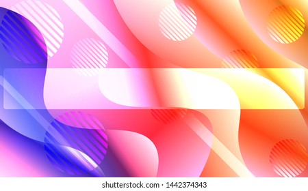 Futuristic Background With Color Gradient Geometric Shape for Your Design Landing Page, Ad, Banner, Cover Page. Vector Illustration with Color Gradient.