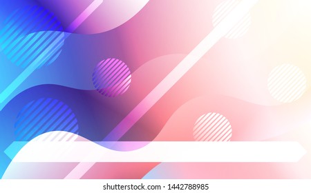 Futuristic Background With Color Gradient Geometric Shape for Your Design Landing Page, Ad, Banner, Cover Page. Vector Illustration with Color Gradient.