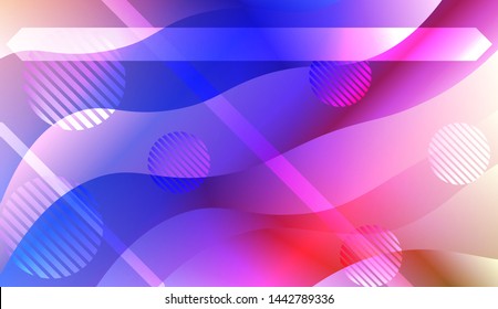 Futuristic Background With Color Gradient Geometric Shape for Your Design Landing Page, Ad, Banner, Cover Page. Vector Illustration with Color Gradient.