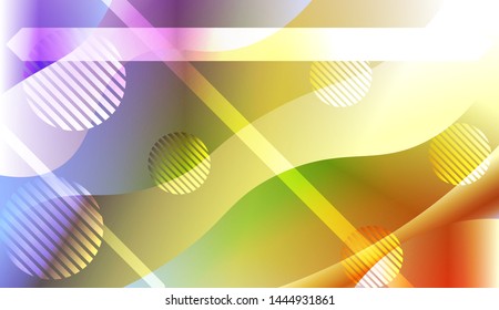 Futuristic Background With Color Gradient Geometric Shape for Your Design Landing Page, Ad, Banner, Cover Page. Vector Illustration with Color Gradient.