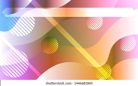 Futuristic Background With Color Gradient Geometric Shape for Your Design Landing Page, Ad, Banner, Cover Page. Vector Illustration with Color Gradient.